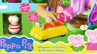 Pig Weebles Grandma and Grandpa Playhouse Playset we playing [upl. by Aicat]