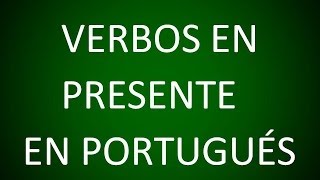 Portugués  Conjugación de Verbos en el Presente Lección 5 [upl. by Asina130]