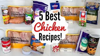 5 BEST amp EASIEST CHICKEN RECIPES  Fast Tasty Chicken Dinners Youll Make On Repeat  Julia Pacheco [upl. by Venezia]