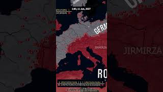 Roman Empire Vs German Reich shorts hoi4 timelapse versus italy germany [upl. by Aloin67]