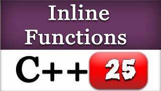 C Inline Function  Inline Keyword  CPP Video Tutorial [upl. by Maro]