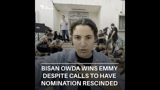 Palestinian journalist Bisan Owda wins Emmy Award despite calls to have her nomination rescinded [upl. by Harvison]