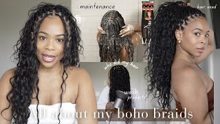 THE BEST small Knotless BOHO BRAIDS  Purchase GOOD HUMAN Hair amp Maintenance  GODDESS BRAIDS [upl. by Reteip]