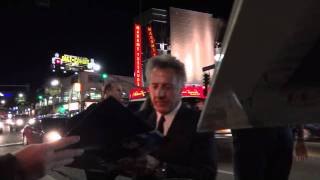 dustin hoffman signing autographs at HBOs luck world movie premiere rare rain man promo [upl. by Eenobe]