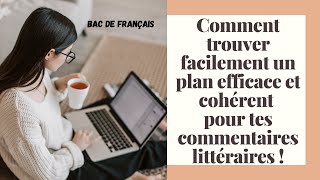 Mes conseils pour trouver un plan efficace et cohérent pour tes commentaires de texte [upl. by Goodden]