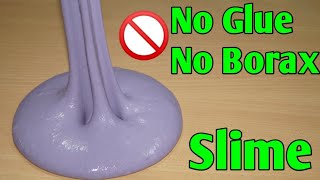 How to make Slime without Glue or Borax  No Glue No Borax Salt Clay Slime at home ASMR [upl. by Thorncombe948]