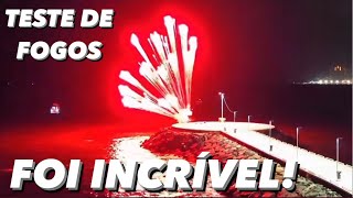 TESTE DE FOGOS ARTIFÍCIO Réveillon Balneário Camboriú AO VIVO Hoje Barra Norte BielTurismo [upl. by Weixel]