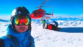 High altitude heli skiing in Italy  GOPRO [upl. by Bonine]