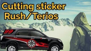 Kumpulan Model cutting sticker Toyota rushdaihatsu terios [upl. by Tiffa]