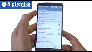 LG G3 How to Change And Install More Keyboard Input Languages  Fliptronikscom [upl. by Franklin]