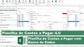 Planilha de Gestão Financeira com BD 40 Excel [upl. by Cahn]