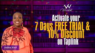 HOW TO ACTIVATE 7 DAYS FREE TRAIL AND 10 DISCOUNT ON TAPLINK  LANDING PAGE BUILDER [upl. by Dibrin425]