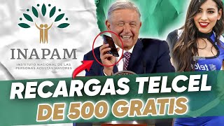 ♥️🍀Nuevo Apoyo Economico Inapam 🥳 500 Mxn En Recargas 📲💸 Telcel Gratis Woow 2023 [upl. by Oeak820]