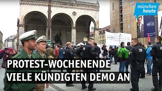 ProtestWochenende – Reichsbürger Querdenker Gewerkschaften und letzte Generation kündigte Demo an [upl. by Frasier]