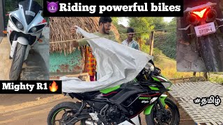 😈Riding powerful bikes Mighty R1🔥 😍Hayabusa delivery💥 TTF  tamil [upl. by Fatimah327]