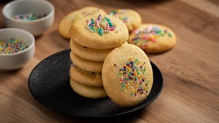 3 Ingredient Sugar Cookies  Dished Shorts [upl. by Igal]