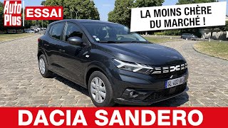 DACIA SANDERO SCe 65  la moins chère du marché   Essai [upl. by Ocko]