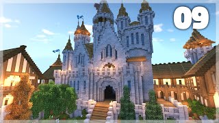 Minecraft How to Build a Medieval Castle  Huge Medieval Castle Tutorial  Part 9 [upl. by Ardnasac]