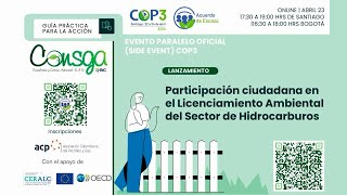 LANZAMIENTO Participación ciudadana en el Licenciamiento Ambiental del Sector de Hidrocarburos [upl. by Acnoib]