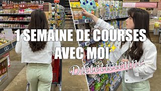 1 SEMAINE DE COURSES AVEC MOI  Diététicienne Nutritionniste [upl. by Gneh]