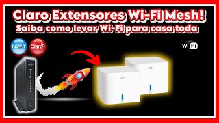 Claro extensores wi fi mesh Saiba como levar WiFi para casa toda [upl. by Ilac331]