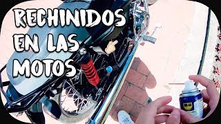 COMO QUITAR LOS RECHINIDOS DE LA MOTO  POSIBLES SOLUCIONES [upl. by Ojahtnamas]