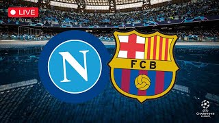 Napoli Barcellona 11 🔴 LIVE PostPartita con Calzona e Xavi in conferenza ⚽ Champions League [upl. by Ailefo]