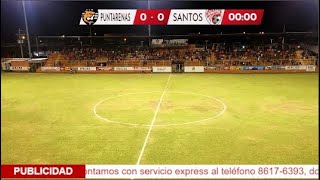 JORNADA 8 PRIMERA DIVISIÓN  PUNTARENAS VS SANTOS DE GUAPILES [upl. by Weisler]