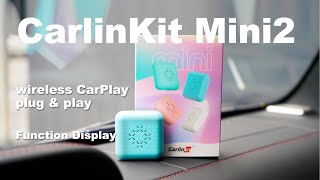 CarlinKit 30 Mini2  Wireless CarPlay plug amp play adapter with four colors [upl. by Oona]