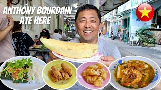 EATING AT ANTHONY BOURDAIN TOP PICK RESTAURANTS IN SAIGON VIETNAM 🇻🇳 [upl. by Valenza]