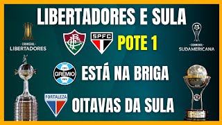 LIBERTADORES  FLUMINENSE e SÃO PAULO NO POTE 1  CONFRONTOS de MOMENTO dos PLAYOFFS da SULA [upl. by Baggett259]