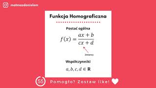 Funkcja Homograficzna  czym jest i jakie ma własności  Minuta Matematyki [upl. by Ikcir]