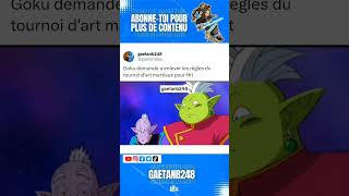 Goku demande a enlever les règles du tournoi dart martiaux pour Hit [upl. by Elisabeth257]