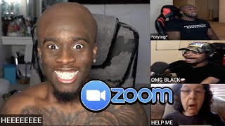 Zoom Trolling But FAMOUS YOUTUBERS JOIN v12 😂😳 Jidion Speed Kai Duke Bruce Dontai Adin AMP [upl. by Aronid]