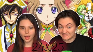 THE ZERO REQUIEM ⚔️ Code Geass R2 Episode 24 amp 25 Reaction [upl. by Nerag]