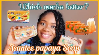 Best Affordable brightening Soap  Asantee papaya Soap [upl. by Sirhc772]