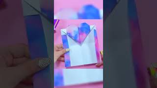 PORTEFEUILLE COEUR EN PAPIER  BRICOLAGE DE BELLES CHOSES EN 5 MINUTES POUR VOUS [upl. by Eziechiele]