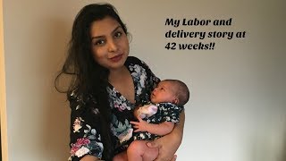 My Labor amp Delivery story Induction at 42 weeks Canada vlogs [upl. by Miran584]