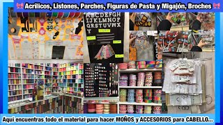 🎀 Acrílicos Listones Migajón Broches  Material MOÑOS y ACCESORIOS CABELLO Academia Centro CDMX [upl. by Ttennaj]