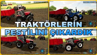 TONLARCA PANCAR YÜKLÜ RÖMORKLARLA TRAKTÖRLERİN PESTİLİNİ ÇIKARDIK agriculture fs22 farm 55ragnar [upl. by Loretta]