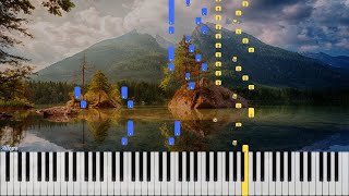 W A Mozart  Sonata No 1 in C Major K279  Piano Synthesia  Library of Music [upl. by Yrram]