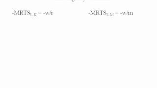 Econ  Cost Minimization Problem with 3 inputs LBD 76 [upl. by Lissy]