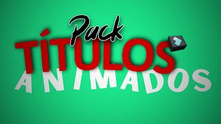 🎁 PACK de TITULOS ANIMADOS para Filmora X l Plantillas Editables 💯 l Especial 1000 subs 🥳 [upl. by Agnella]