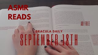 ASMRReads Dracula Daily  September 18th  Whispered Reading  Ad Free [upl. by Havard]