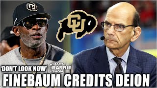 Finebaum calls Deion Sanders’ Colorado a ‘LEGITIMATE FACTOR’ in CFP race 👀  The Matt Barrie Show [upl. by Aleck]