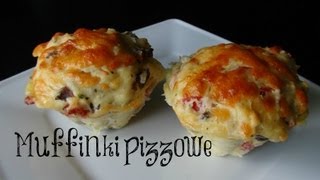 MUFFINKI PIZZOWE SZYBKIE I PRZEPYSZNE SZUSZGOTUJE [upl. by Pantin]