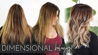 Dimensional Balayage  How to Add Lowlights and Highlights using my Foilayage Technique [upl. by Fridell]