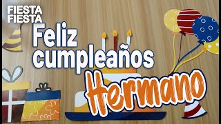 Para mi querido Hermano feliz cumpleaños Te mando un fuerte abrazo  Mensaje para mi hermano [upl. by Maddy780]