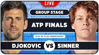 DJOKOVIC vs SINNER • ATP Finals 2023 • LIVE Tennis PlaybyPlay Stream [upl. by Ezarra689]