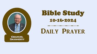 Wednesday Night Bible Study 101624 [upl. by Nyrual]